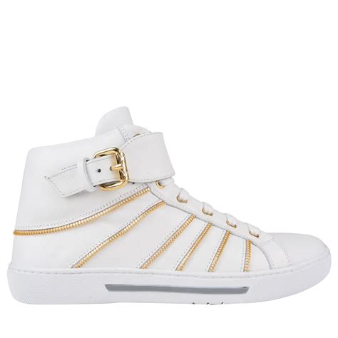 versace collection zip buckle sneaker|versace shoes.